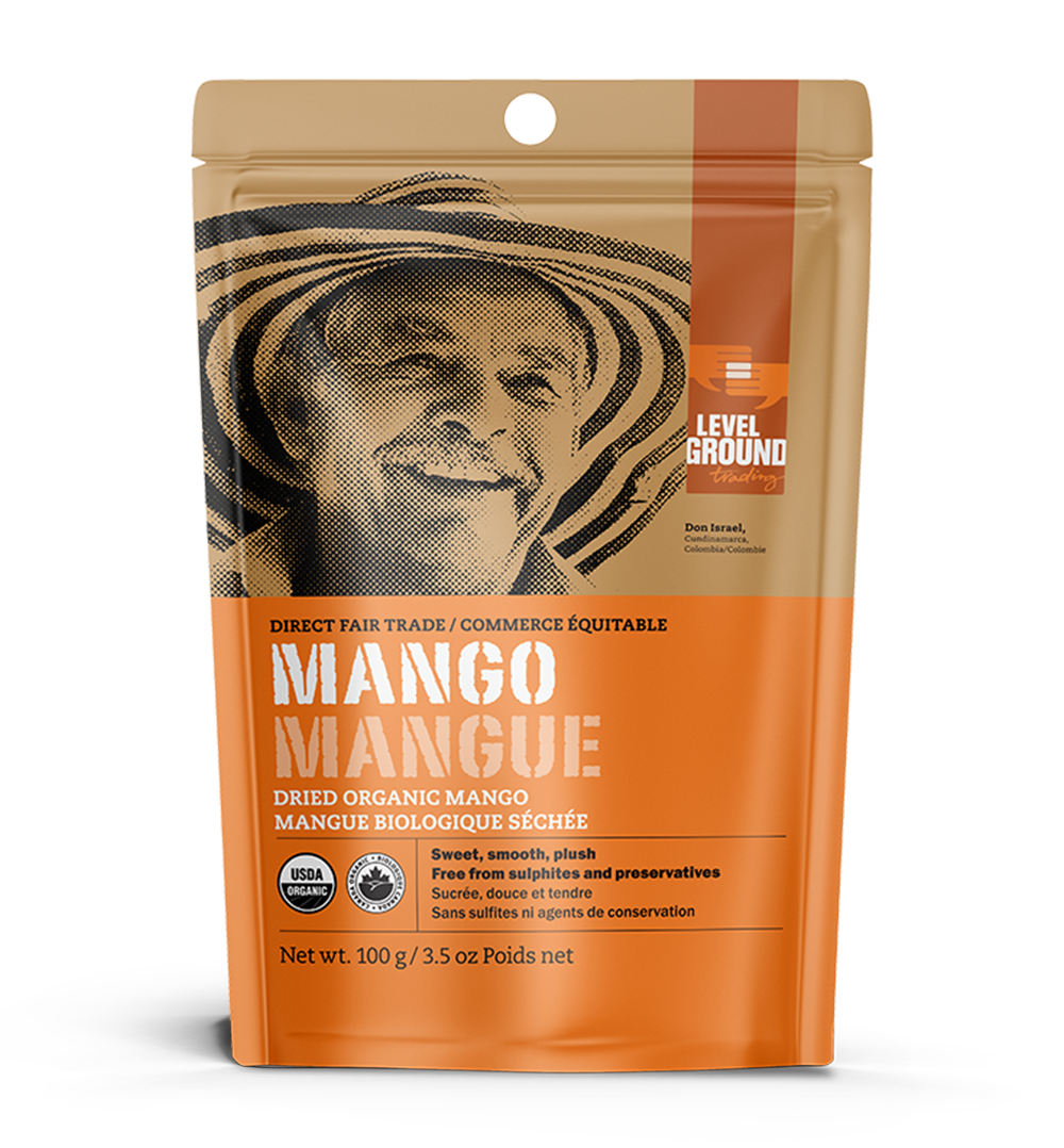 Organic dried mango, 100 gram package