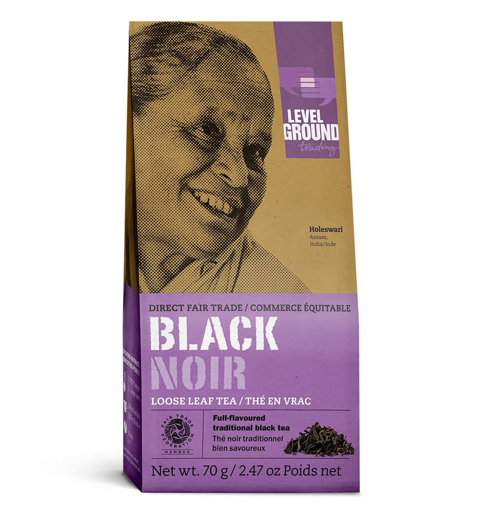 
                  
                    Fair trade black tea 70 gram box, loose leaf tea package
                  
                